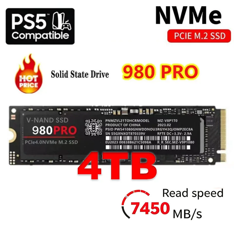 Samsung Ssd 980 Pro - Unidad de almacenamiento interna SSD de