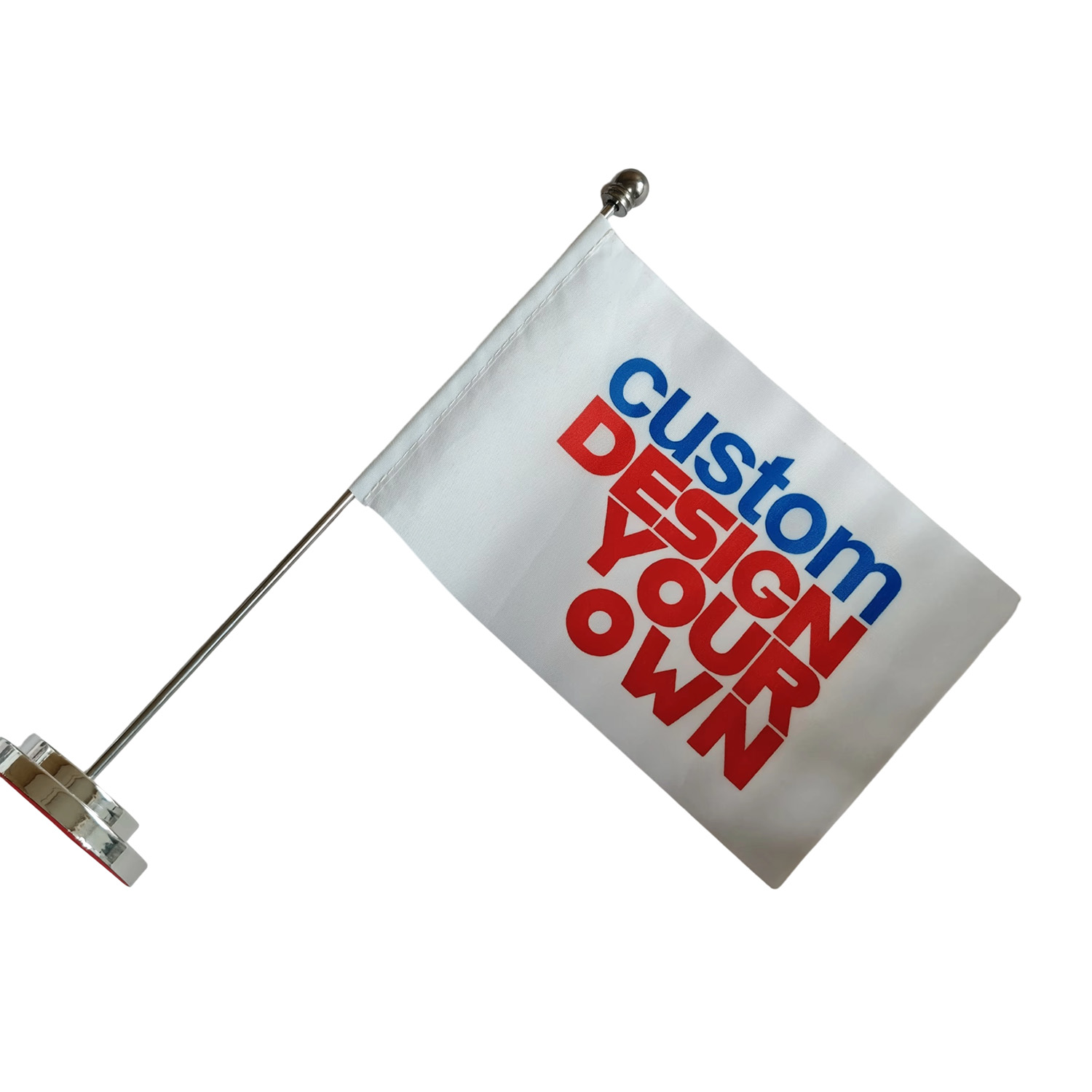 Desk Setup Kit - Bandera de Mesa Personalizada con Soporte,