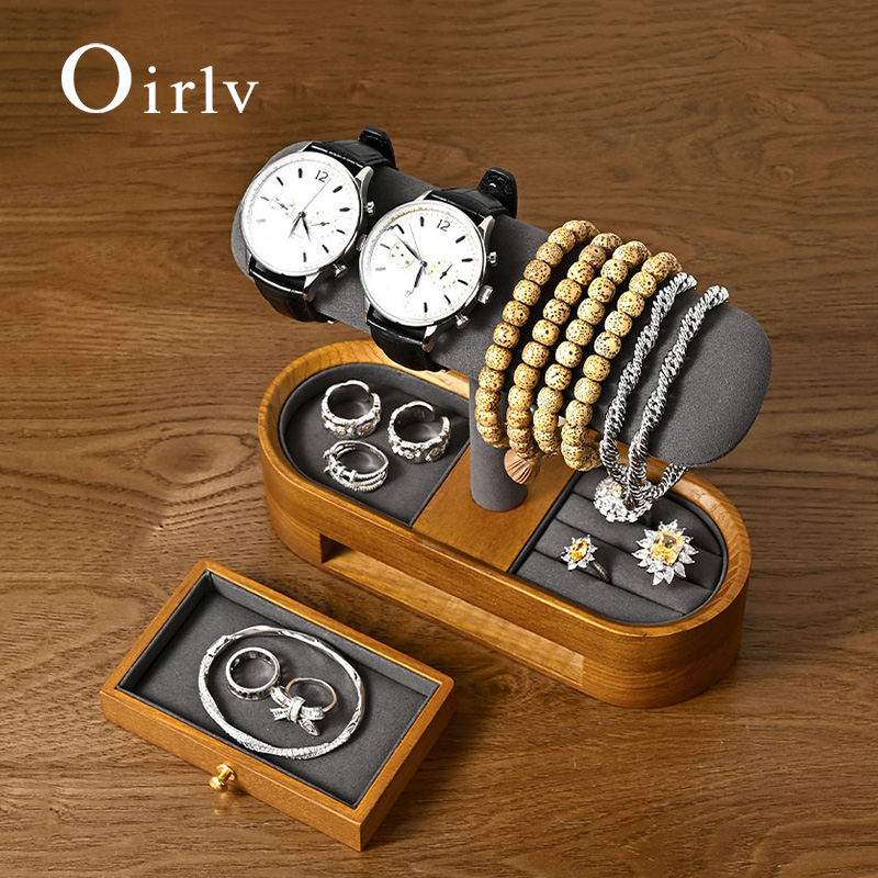 Cable Box Organizer - Oirlv-estante organizador de relojes de madera