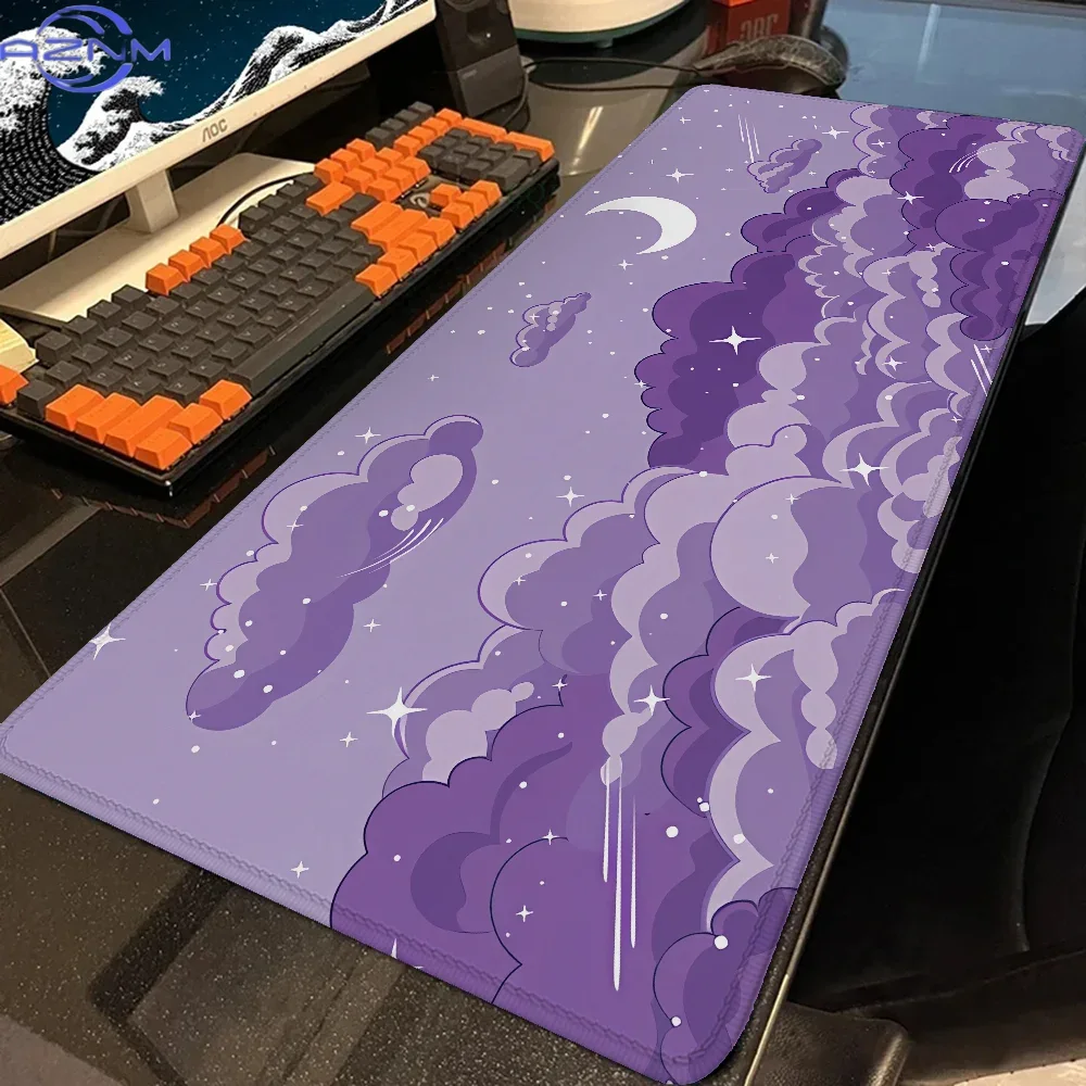 Desk Setup For Office - Alfombrilla de ratón grande Skyscape para
