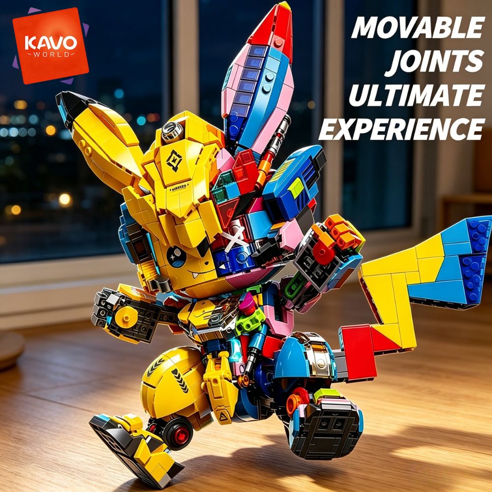 Desk Setup Build - KAVOWORLD 1505PCS Ratón Mecánico, Bloques de