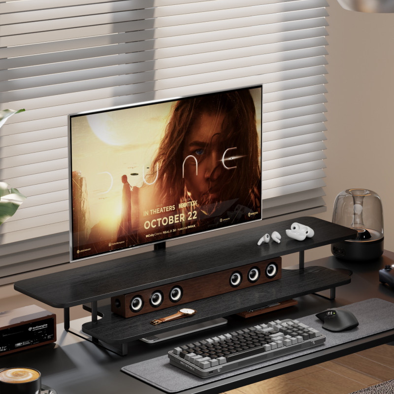 Soporte Elevador para Monitor  - Desk Setup For Laptop And Monitor reseña y precio