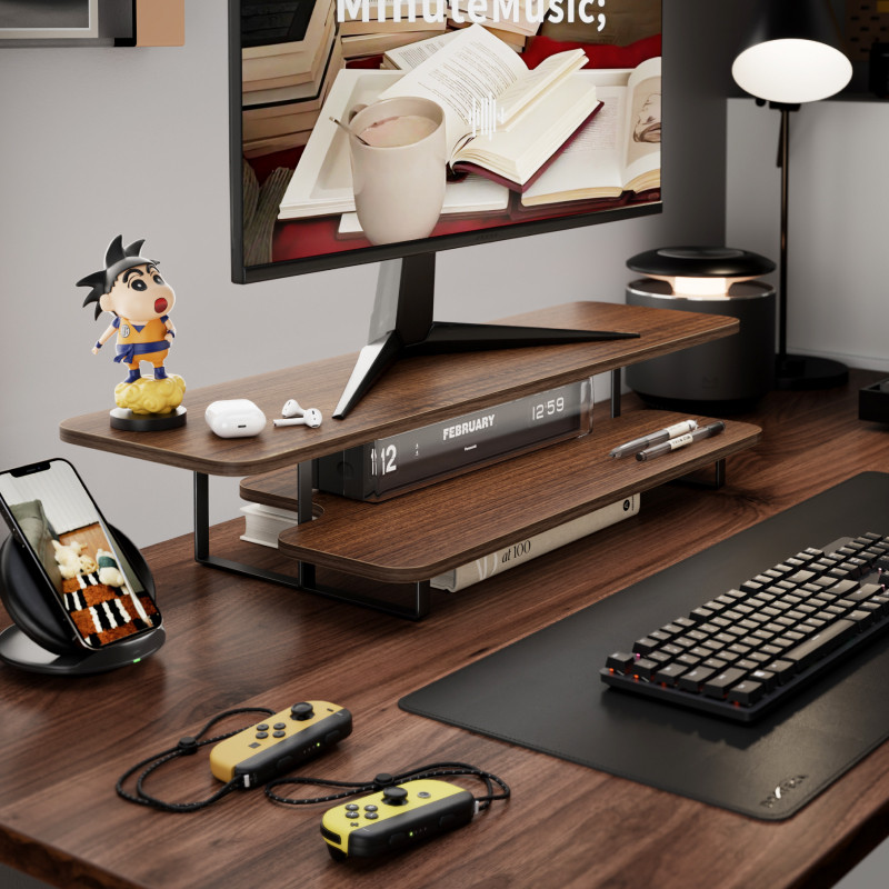 Soporte Elevador para Monitor  - Desk Setup For Laptop And Monitor reseña y precio