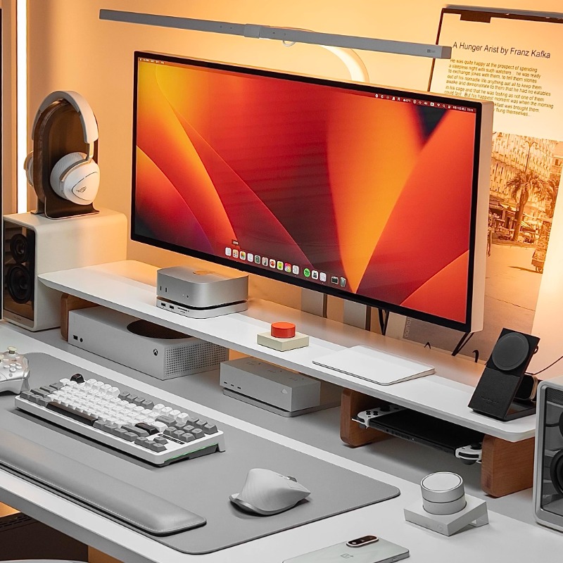 Soporte elevador de Monitor mo - Desk Setup For Laptop And Monitor reseña y precio