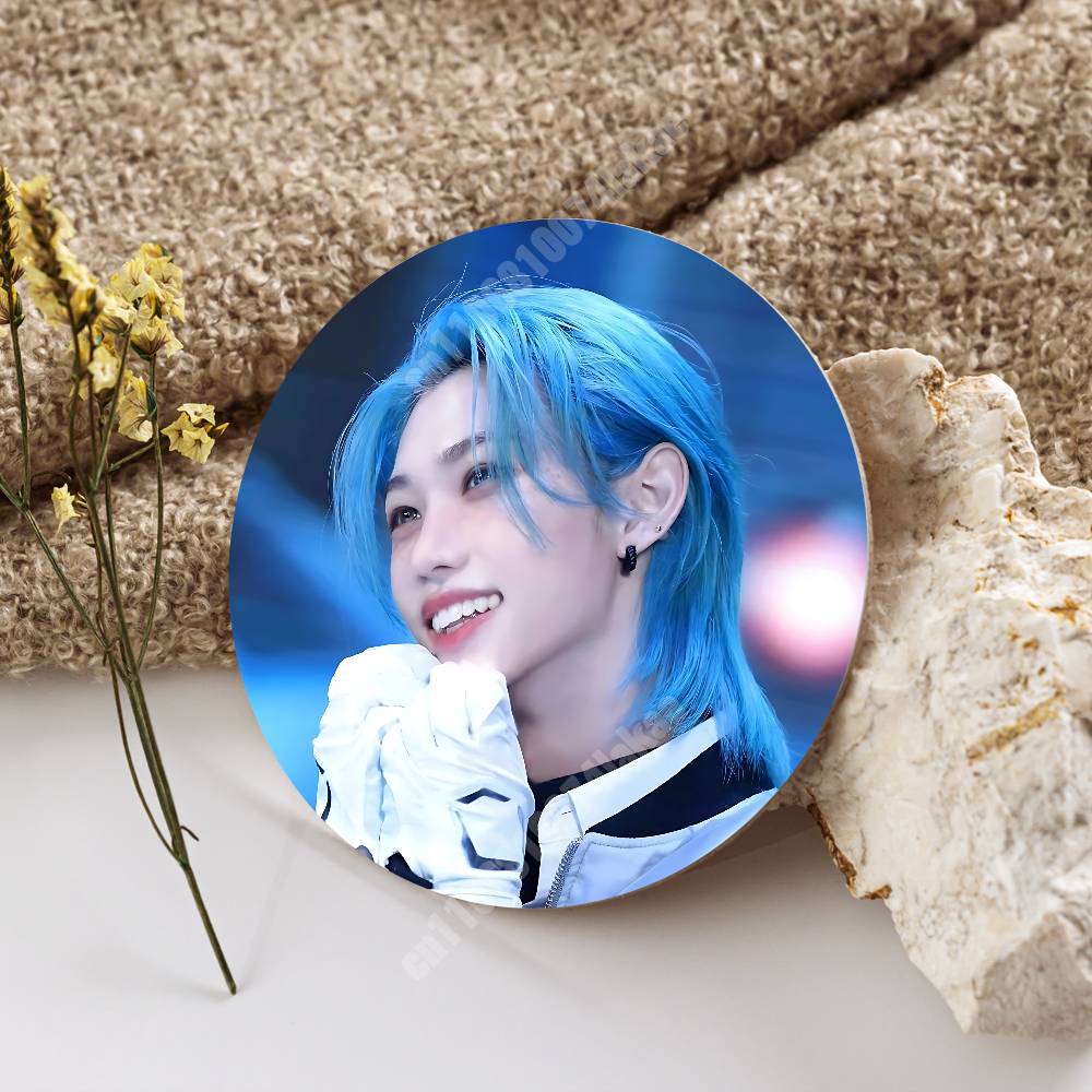 Posavasos Redondo Kpop F-Felix - Desk Setup Kpop reseña y precio