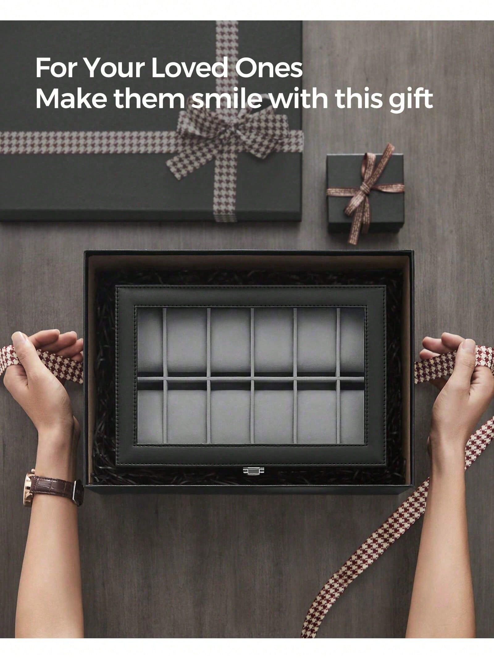 Caja para relojes con cerradur - Cable Box Organizer reseña y precio