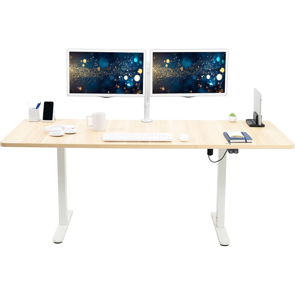 Escritorio eléctrico de 71 x 3 - Desk Setup Kit reseña y precio
