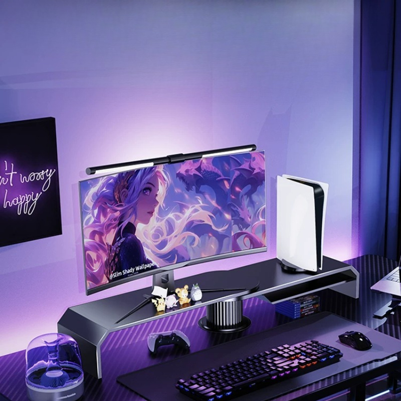 Soporte de Monitor Doble para  - Desk Setup For Laptop And Monitor reseña y precio