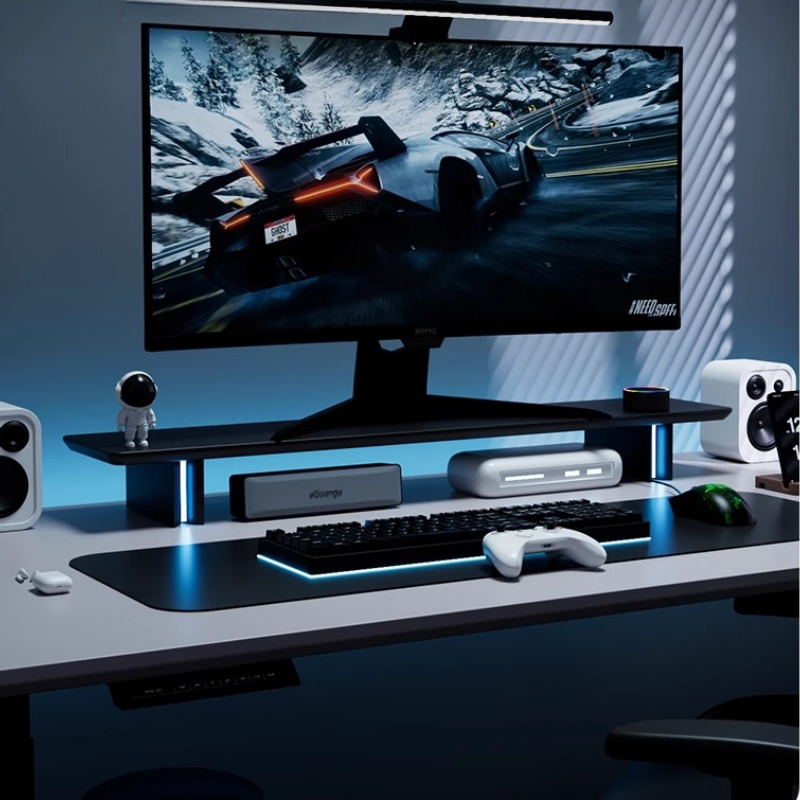 Soporte de Monitor RGB, elevad - Desk Setup For Laptop And Monitor reseña y precio