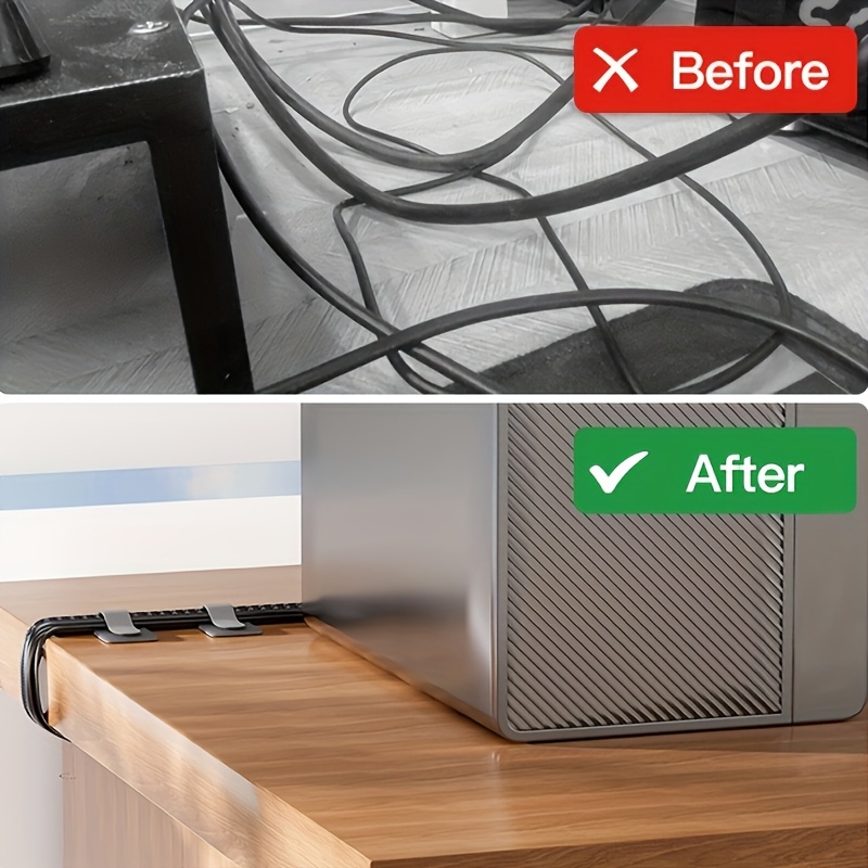 Bridas para cables reutilizabl - Desk Setup For Laptop And Monitor reseña y precio