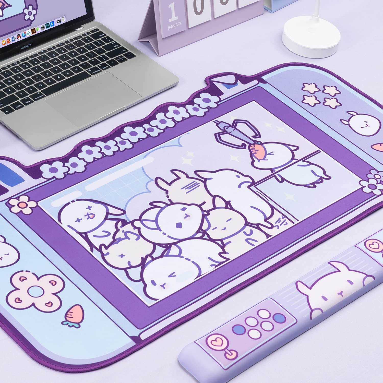 Alfombrilla de ratón grande Ka - Desk Setup Pink reseña y precio