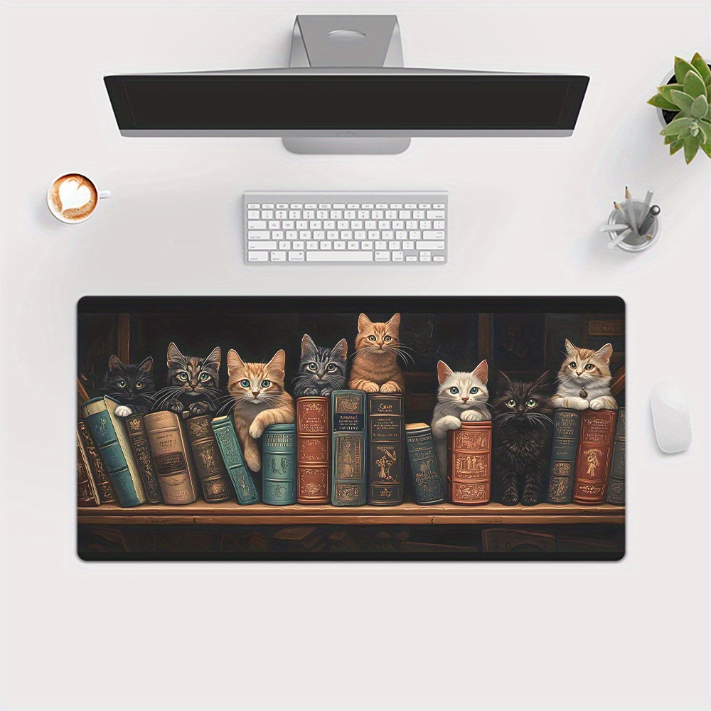 Alfombrilla de Ratón con Diseñ - Desk Setup Books reseña y precio