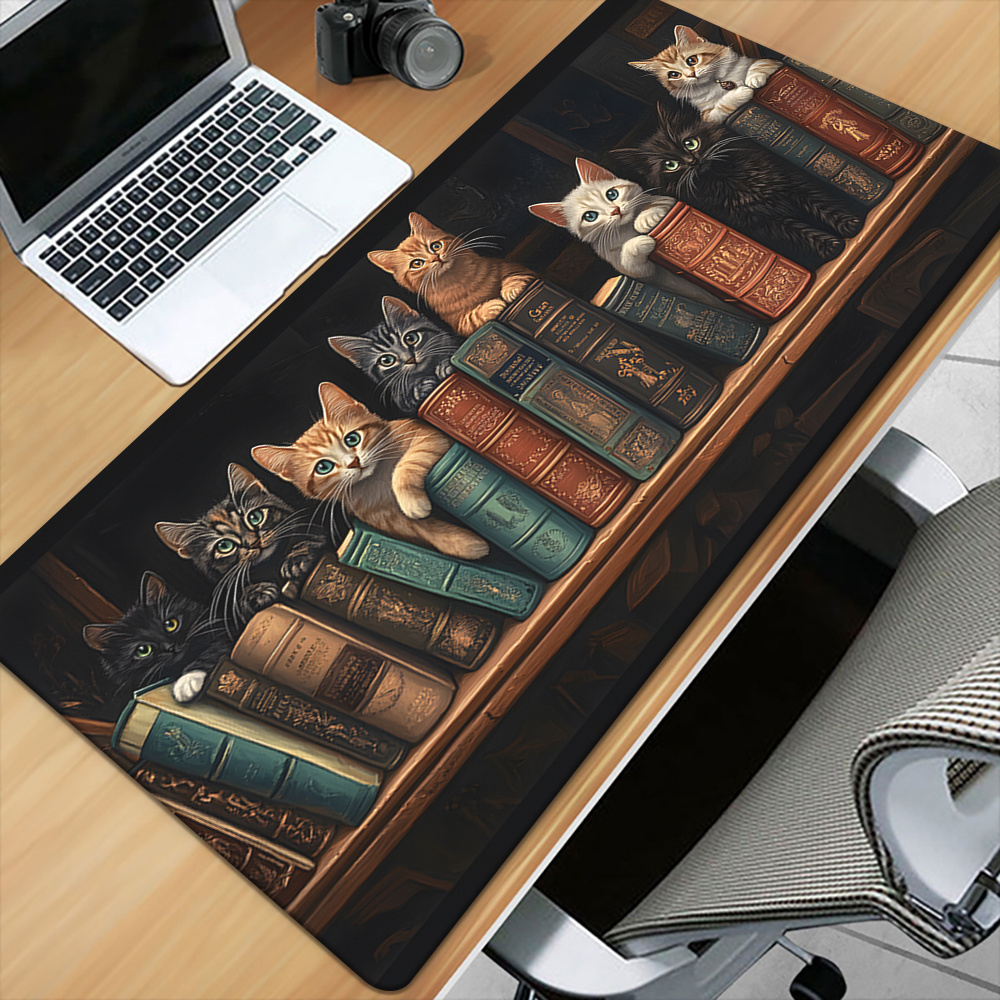 Alfombrilla de Ratón con Diseñ - Desk Setup Books reseña y precio