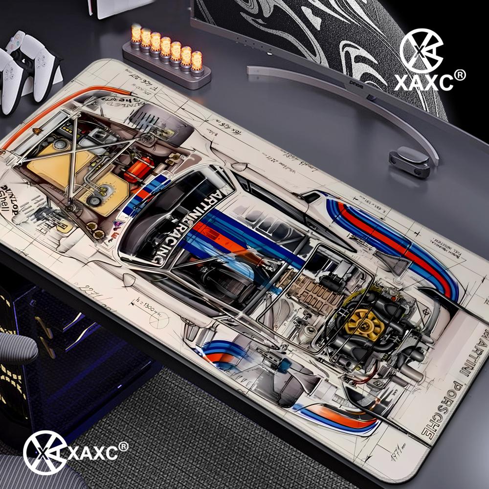 Alfombrilla de ratón grande co - Desk Setup Blue reseña y precio