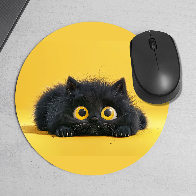 Alfombrilla redonda para ratón - Desk Setup In Office reseña y precio