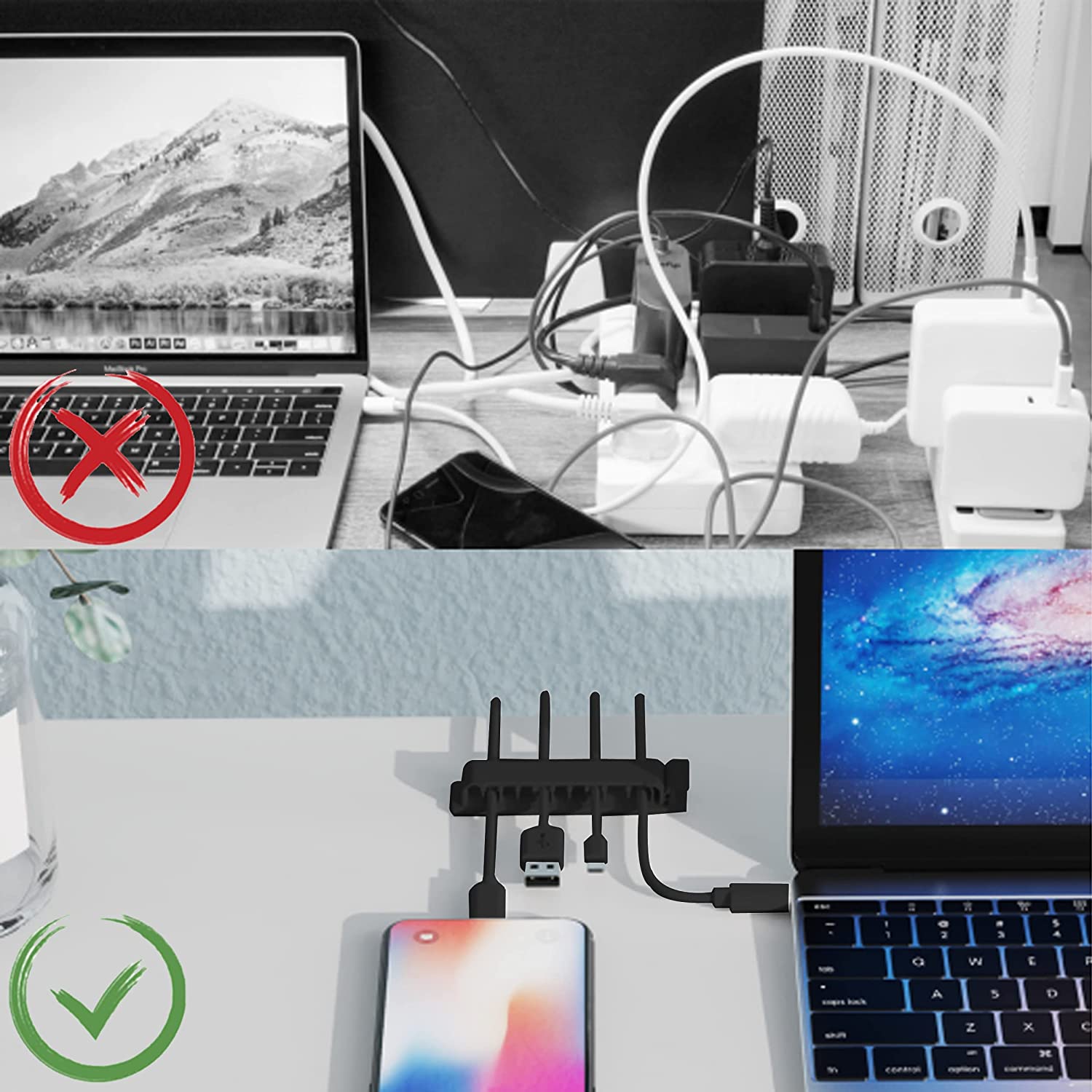 Organizador de cables, soporte - Cable Box Organizer reseña y precio