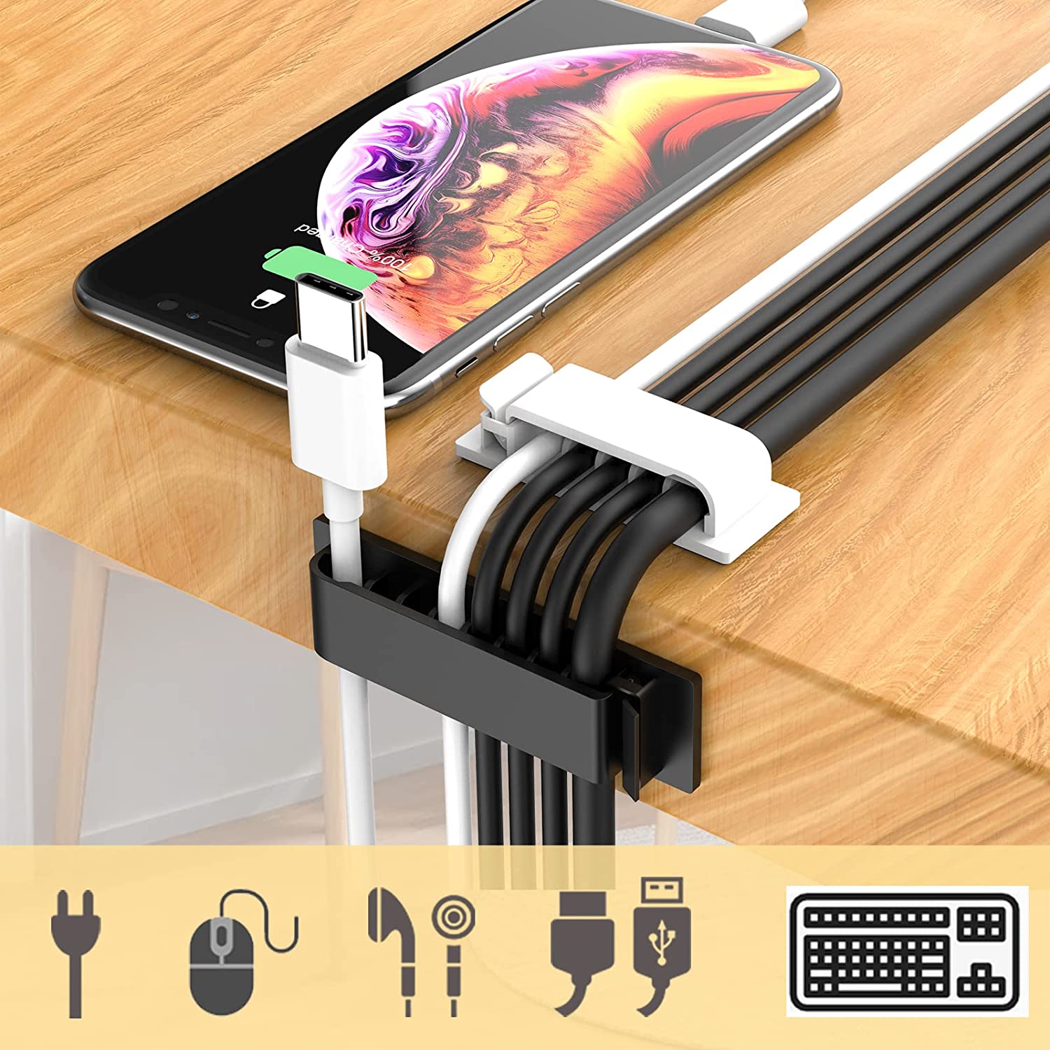 Organizador de cables, soporte - Cable Box Organizer reseña y precio